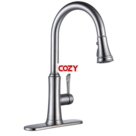 transitional pulldown kitchen faucet bn