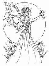 Fairies Colouring Mythical Gaddynippercrayons Unicorn sketch template