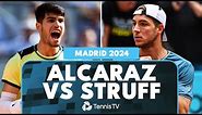 Carlos Alcaraz vs Jan-Lennard Struff | Madrid 2024 Match Highlights