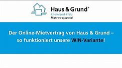 Online-Mietvertrag von Haus & Grund (WIN-Variante): So einfach schalten Sie den Vertrag frei!