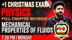 Plus One Physics | Mechanical Properties of Fluids | Full Chapter | Chapter 9 | Exam Winner +1