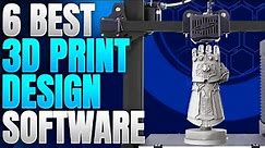 6 BEST 3D Printing Design Software to create the MOST EPIC 3D Objects!