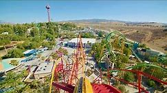 Wonder Woman: Flight Of Courage front seat on-ride POV Six Flags Magic Mountain