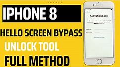 iPhone 8 iOS 15.6.1 iCloud bypass unlock tool step by step