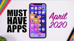 10 MUST Have iPhone Apps - April 2020 !
