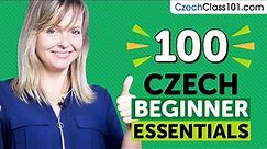 Learn Czech: 100 Beginner Czech Videos You Must Watch