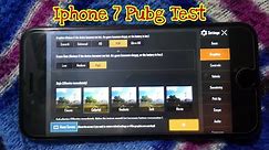 Iphone 7 Pubg Test High Graphics Settings