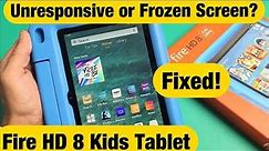 Fire HD 8 Kids Tablet: Unresponsive or Frozen Screen? Can't Restart? Fixed!