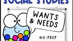 Wants & Needs | Social Studies Lesson | PowerPoint & Google Slides