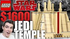 $1600 LEGO Star Wars JEDI TEMPLE Review! (Republic Bricks)