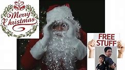 christmas projector video loop with Santa 1 hour. Royalty Free