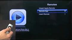 AppleTV settings