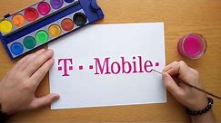 How to draw the T-Mobile logo - Logo drawing