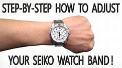 How To Adjust Your Seiko Watch Band The Easy Way Under 5 Minutes [4K]