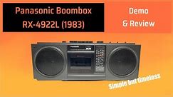 This Retro 1980s Panasonic Boombox Is Simple...But Timeless. RX-4922L Radio Cassette Demo & Review