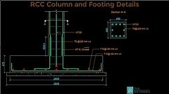 Reinforced Concrete Column and Footing | Column and Footing Reinforcement