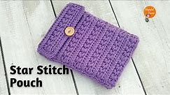 Crochet Star Stitch Cover for ANY Kindle/ ipad/ laptop sleeve |Easy crochet Book cover for Beginners
