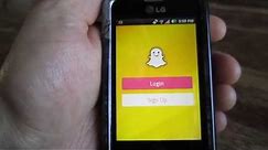 Install Snapchat on the LG Optimus Zip (LGL75C) Straight Talk Cell Phone From Walmart