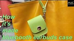 Making a Bluetooth Earbuds Leather Case (style B)/ free pattern