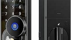 Philips Fingerprint Door Lock, Touchscreen Digital Keypad Deadbolt with Keys, Electronic Biometric Keyless Entry, Auto Locking, Easy Install, Matte Black