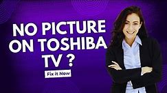 Toshiba TV No Picture but Sound - Full Guide