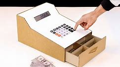 How To Make Cash Register Machine From Cardboard! DIY Cash register