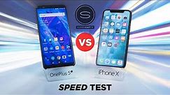 OnePlus 5T vs iPhone X SPEED Test