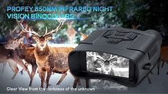 4K Digital Night Vision Infrared Binoculars, Day and Night Vision Binoculars, Rechargeable 3" Screen