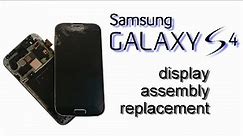 Samsung Galaxy S4 - LCD Display, Touch Screen with Frame, Digitizer, Glass Replacement.