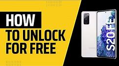 How to unlock Samsung Galaxy S20 FE Network Unlock