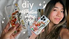 DIY aesthetic phone case // resin phone case