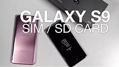 Inserting SIM, microSD Card in Galaxy S9 / S9+