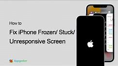 How to Fix If iPhone Is Frozen & Won't Turn Off | Force Restart Frozen & Stuck & Unresponsive Screen