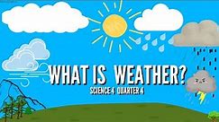 What is Weather What are the five types of weather?
