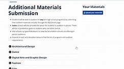 MySchools Tutorial: How to Submit Additional Materials for Admissions