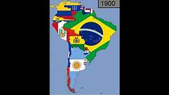 South America: Timeline of National Flags: 1600 - 2018