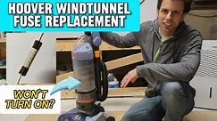 Vacuum Not Turning On? Hoover Windtunnel Fuse Replacement, Assembly, Disassembly, Troubleshooting