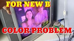 HOW TO REPAIR CRT TV COLOR PROBLEM FOR NEW B