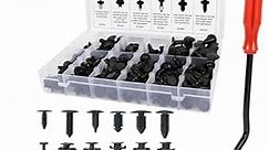SunplusTrade 240 Pcs Bumper Clips Car Clips Plastic Rivets Fasteners Push Retainer Kit with Most Popular Sizes Auto Push Pin Rivets Set with Fastener Remover - GM Ford Toyota Honda Chrysler