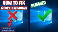 How to Fix Activate Windows Go to settings to Activate Windows