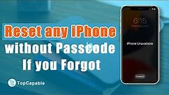 Reset any iPhone without Passcode if you Forgot | Fast & Free Ways