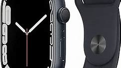 Apple Watch Series 7 [GPS 45mm] Smart Watch w/Midnight Aluminum Case with Midnight Sport Band. Fitness Tracker, Blood Oxygen & ECG Apps, Always-On Retina Display, Water Resistant