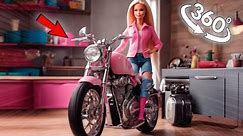 360° BARBIE broke into my house on a MOTORCYCLE!
