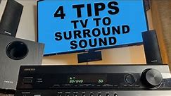 4 Tips For Setting Up TV, Receiver & Surround Sound