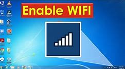 How to enable wifi on windows 7