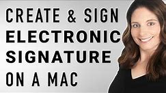 Create Electronic Signature on Mac | E-sign PDF, Word & Pages on Mac