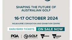 Join us at the 2024 Golf Summit, the Asia-Pacific region’s premier event welcoming the entire golf industry. Get your early bird tickets now and secure your spot here: https://bit.ly/3vVAFjA | Golf Australia
