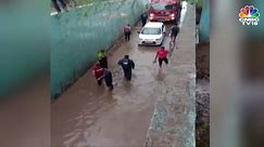 WATCH | Car Submerges In Water-logged Underpass In Gujarat's Navsari | #cnbctv18digital