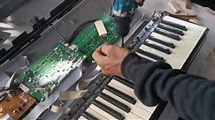 How to Repair Yamaha keyboard piano keys no sound MM6 MM8 Mo8. Mo6 Motif es xs mx61