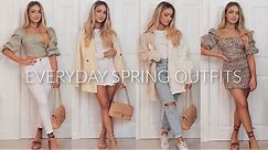 CASUAL SPRING OUTFIT IDEAS 2021 / Spring Lookbook, Garden Party Outfits, Trends